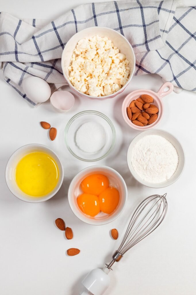 Baking utensils and cooking ingredients